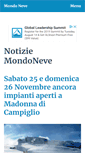 Mobile Screenshot of news.mondoneve.it