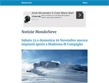 Tablet Screenshot of news.mondoneve.it